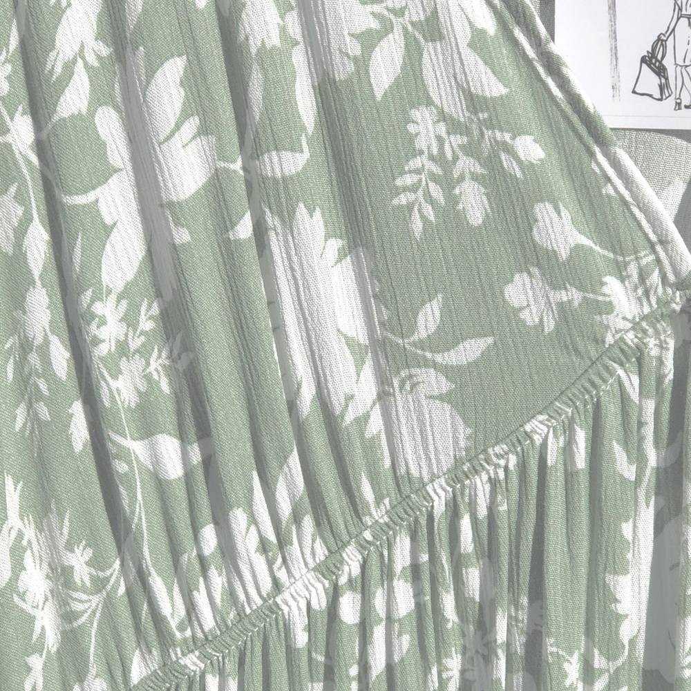 NWT! Sage Delight Boho Floral Midi Dress - Picture 6 of 9